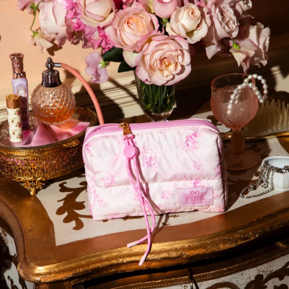 Love Shack Fancy X PINK exclusive makeup bag